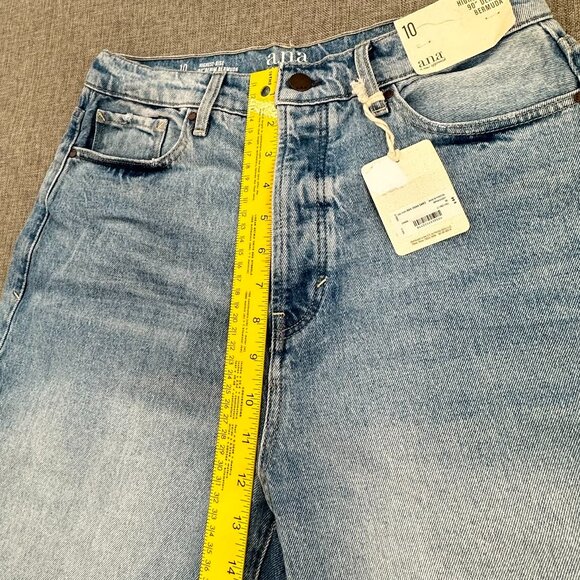 NEW! a.n.a a new approach Denim Bermuda Shorts High Rise Sz 10 Cut Offs MSRP $44 - Picture 5 of 10